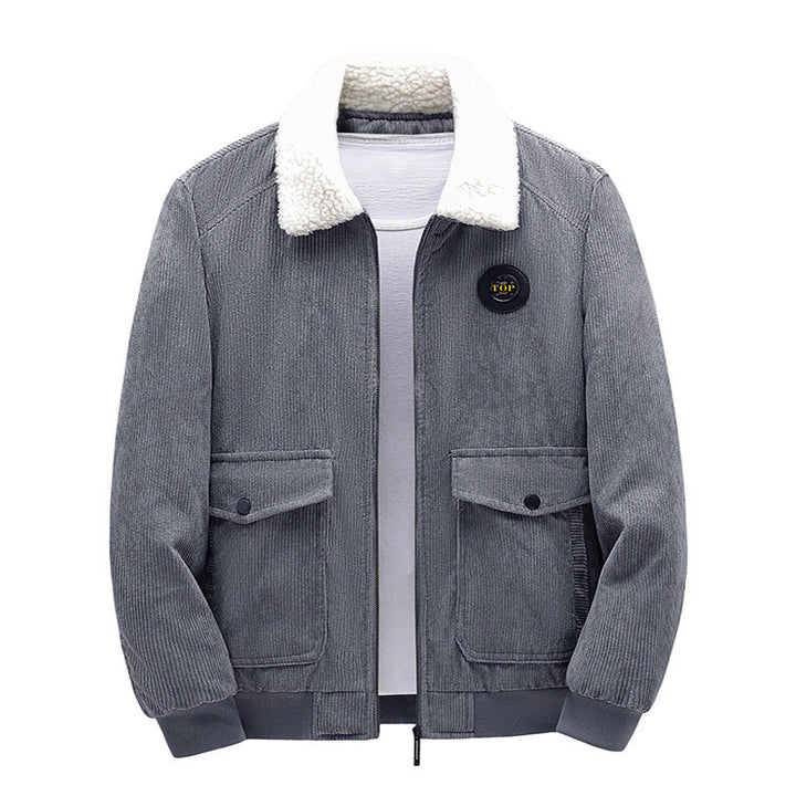 Herren Stilvolle Fleecejacke mit Teddyfutter Echo Archiv
