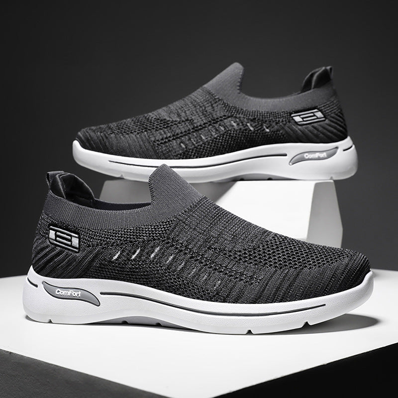 Damen nan ultraleichter gestrickter Slip-On Walking-Sneaker mit nahtlosem Sockenschaft und dämpfender EVA-Comfort-Zwischensohle Echo Archiv