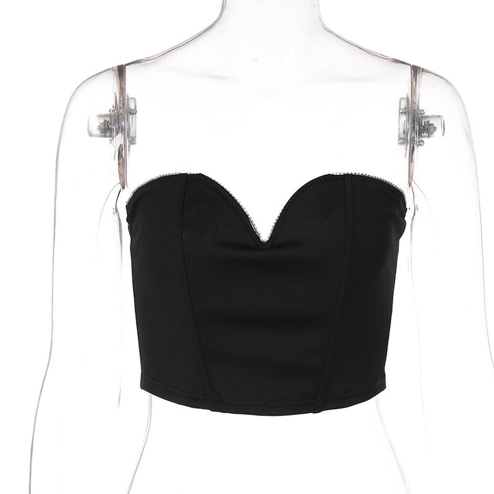Damen Bustier-Oberteil mit herzförmigem Ausschnitt und elegantem Glamour Echo Archiv