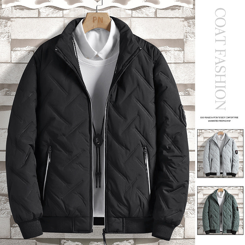 Herren moderne gesteppte Bomberjacke Echoarchiv