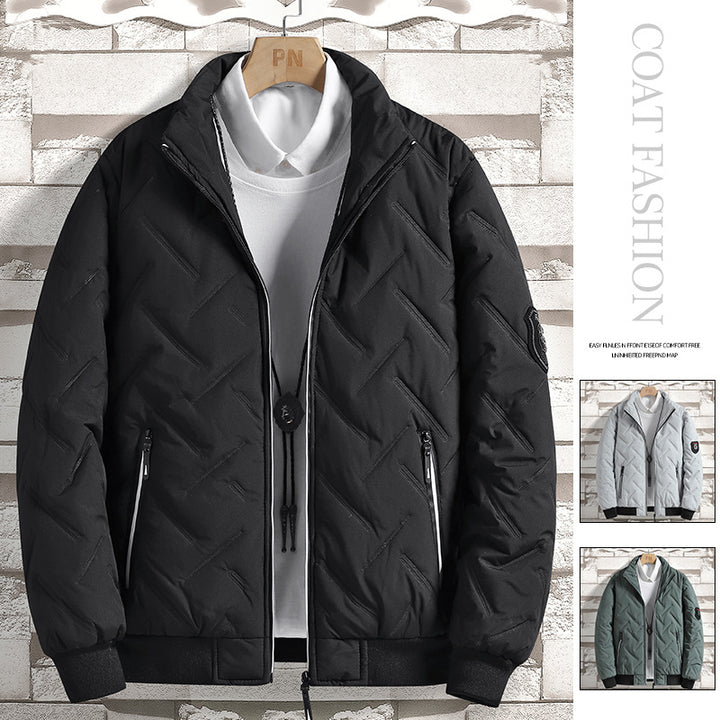 Herren moderne gesteppte Bomberjacke Echoarchiv
