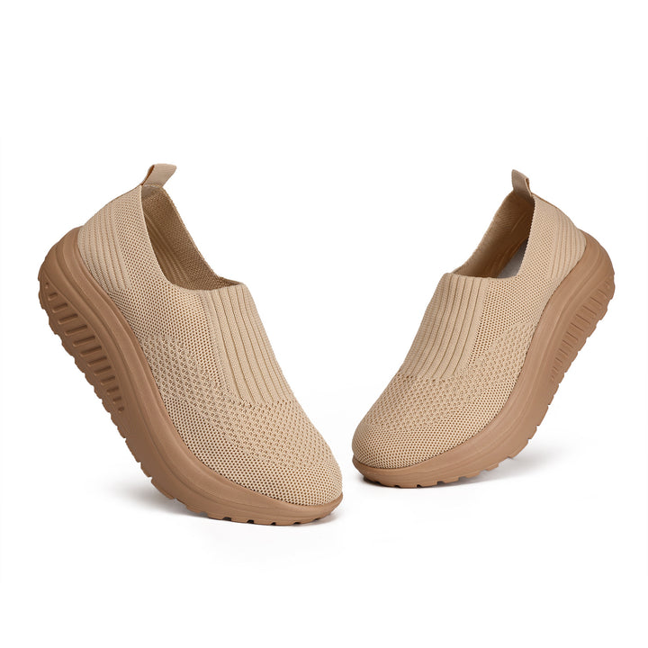 Damen nan Slip-On-Strickschuh mit elastischem Einstieg und viskoelastischer Komfortsohle Echo Archiv