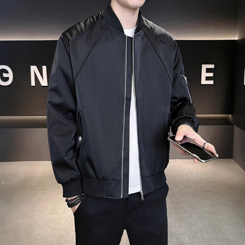 Herren Modische Bomberjacke mit praktischen Taschen Echoarchiv