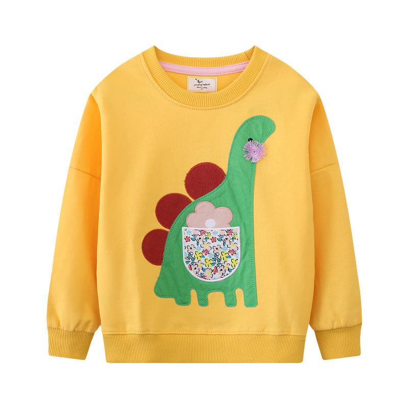 Mädchen Sweatshirt mit kreativem Dinosaurier-Design Echo Archiv