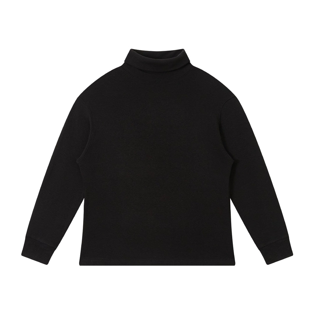Damen Feinstrukturierter Rollkragen‑Sweater aus Baumwollmix mit Raglanärmeln Echoarchiv