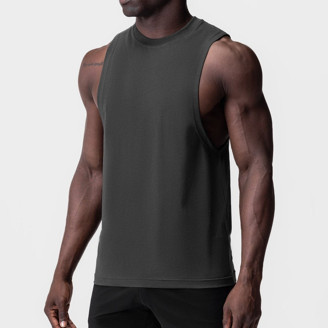 Herren Sportliches Muskelshirt mit weitem Armloch Echoarchiv