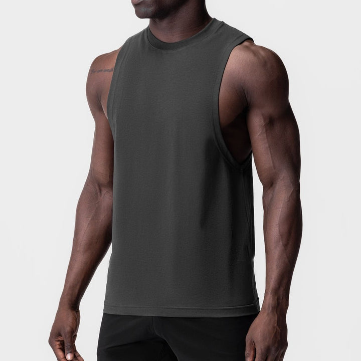 Herren Sportliches Muskelshirt mit weitem Armloch Echoarchiv
