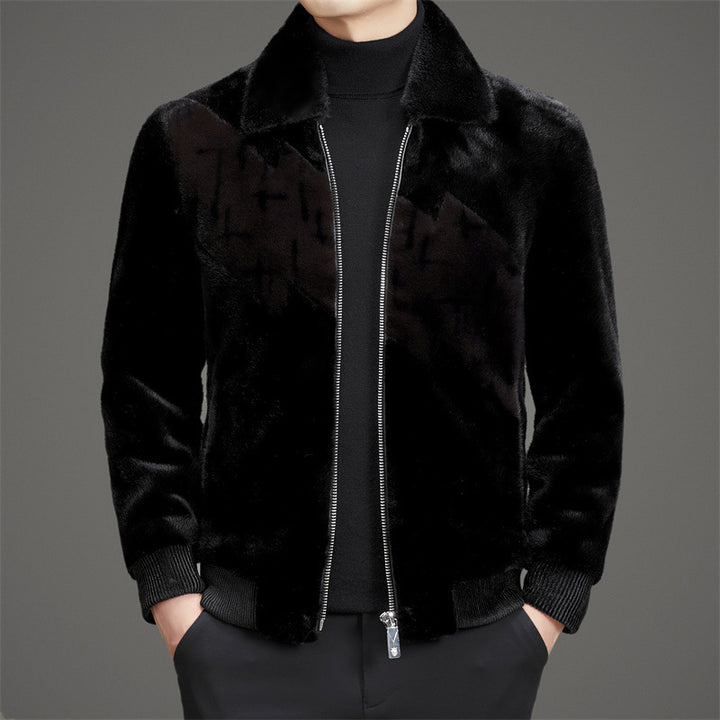 Herren modische Fleecejacke mit klassischem Kragen und wasserabweisender Beschichtung Echoarchiv