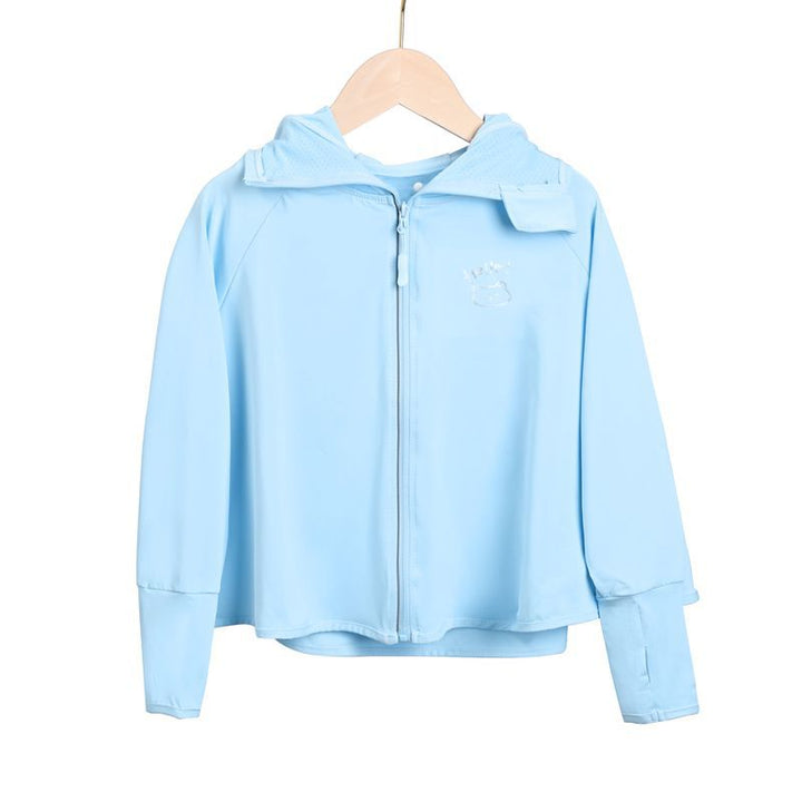 Damen sportliche Kapuzenjacke mit leichtem UV-Schutz Echo Archiv