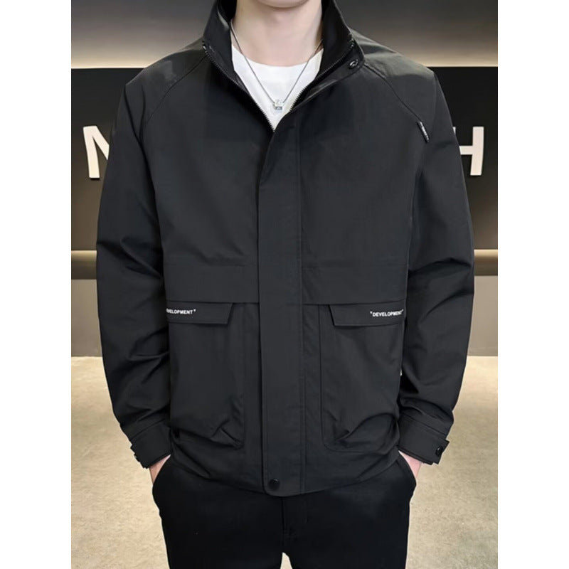 Herren Minimalistische Übergangsjacke – Taviero