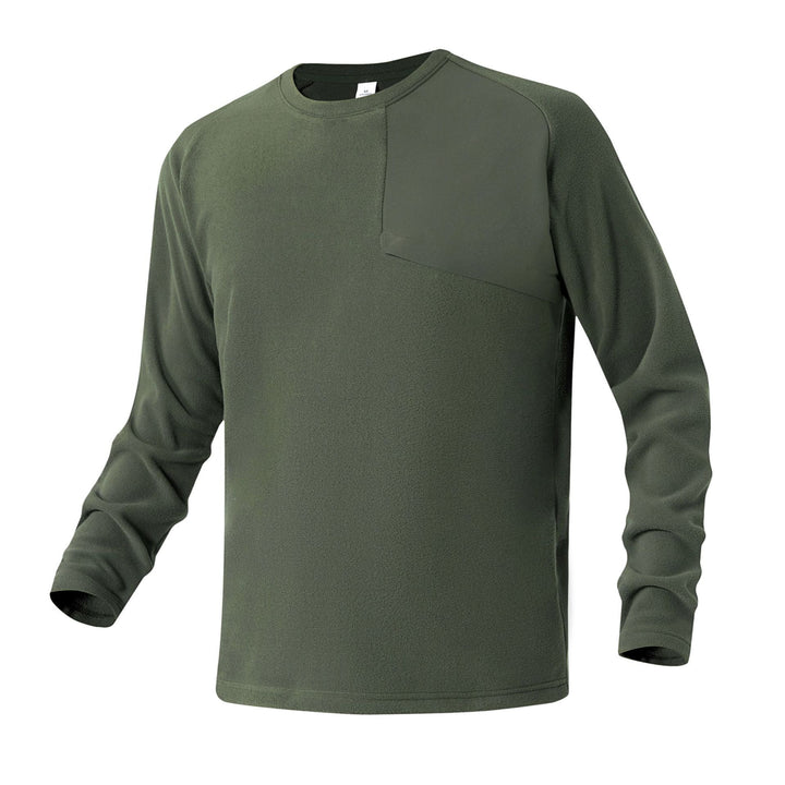 Herren Fleece-Langarmshirt mit asymmetrischer Brustpasse und leichtem Stretch Echo Archiv