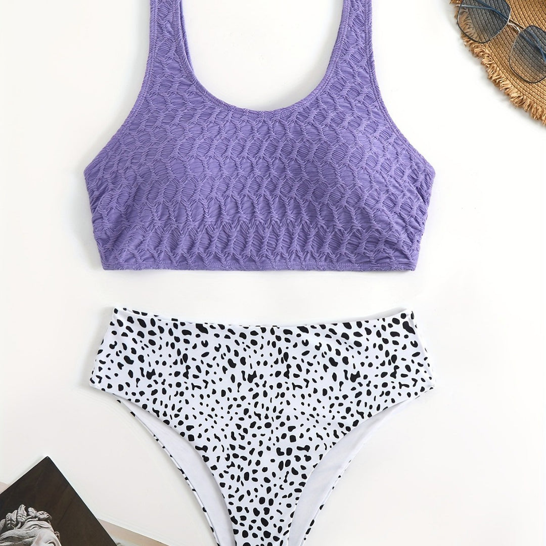 Damen Sportliches Bikini-Set mit elastischen Trägern Echo Archiv