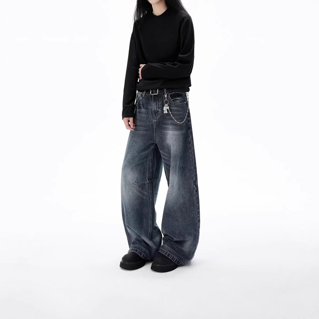 Unisex Trendige Weitgeschnittene Jeans Echoarchiv
