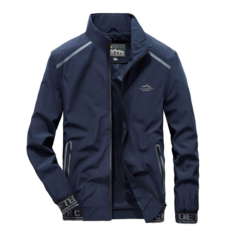 Herren Softshelljacke mit reflektierenden Einsätzen, wasserabweisenden Reißverschlusstaschen und hohem Stehkragen Echo Archiv