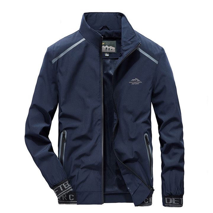 Herren Softshelljacke mit reflektierenden Einsätzen, wasserabweisenden Reißverschlusstaschen und hohem Stehkragen Echo Archiv