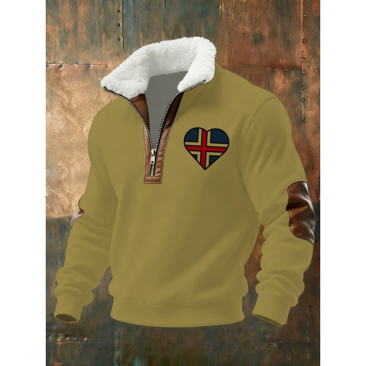 Herren Klassischer Kapuzenpullover mit Fleece-Detail Echoarchiv