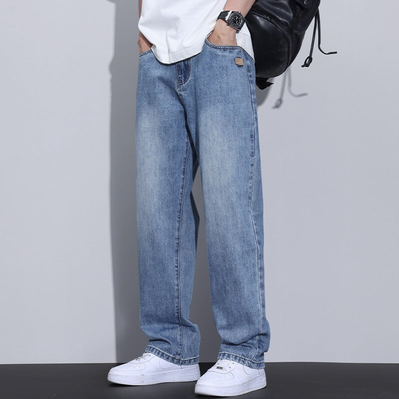 Herren Bequeme Weitbein-Jeans Echoarchiv