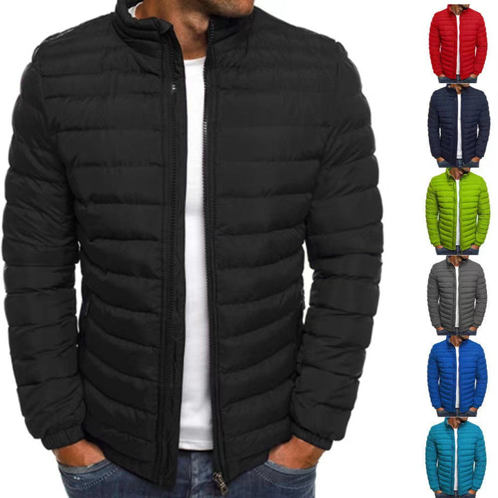 Herren leichte Steppjacke mit hohem Kragen und optimaler Isolierung – Taviero