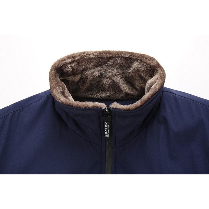 Herren Multifunktionale Steppjacke mit tiefem Kragen und weichem Innenfutter Echo Archiv