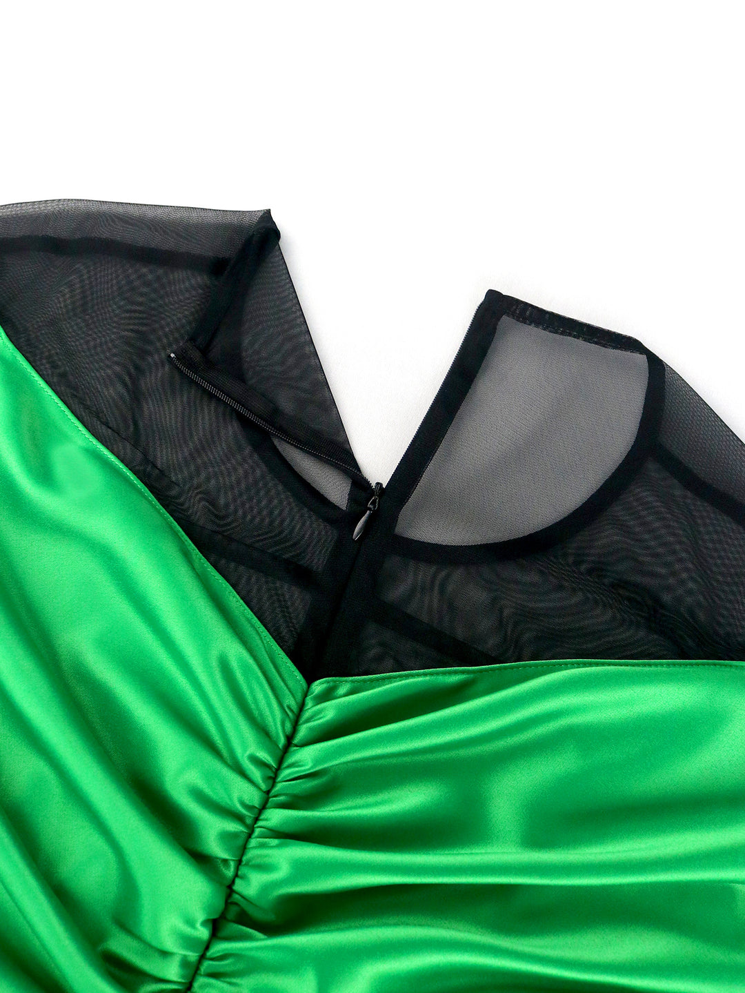 Damen elegantes Kleid mit asymmetrischem Volant und Rüschenabschluss Echo Archiv