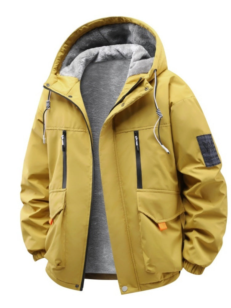 Herren Technische Outdoorjacke mit Teddyfutter, winddichter Außenschicht und Multifunktionstaschen Echo Archiv