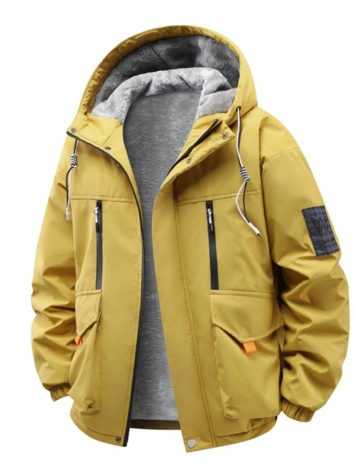 Herren Technische Outdoorjacke mit Teddyfutter, winddichter Außenschicht und Multifunktionstaschen Echo Archiv
