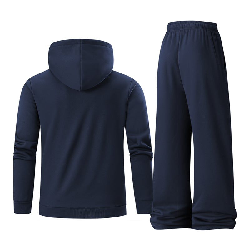 Herren Sportliches Hoodie-Set mit elastischen Jogginghosen Echoarchiv