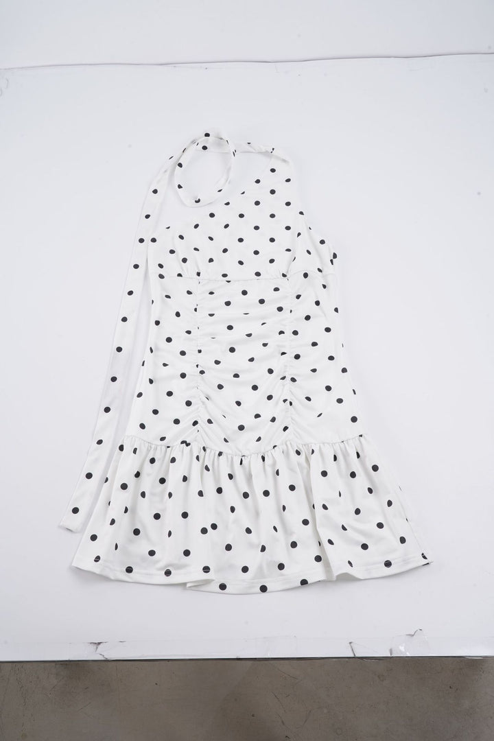 Damen Wasserfallkleid mit asymmetrischem Trägerdesign und Rüschensaum Echo Archiv