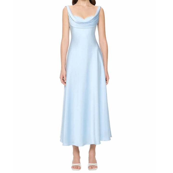 Damen Elegantes Maxikleid mit Cowl-Ausschnitt Echo Archiv