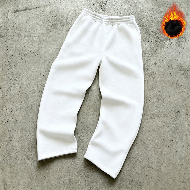 Unisex Thermo-Fleece-Jogginghose mit wärmender Innenbeschichtung, elastischem Komfortbund und geradem Bein Echo Archiv