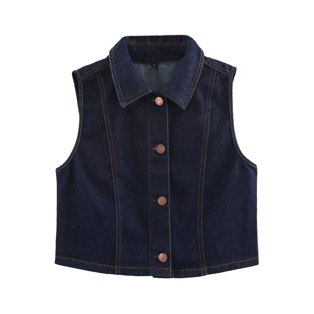 Damen Langer Jeans-Midirock mit hoher Taille, Frontschlitz und rohem Saum Echoarchiv