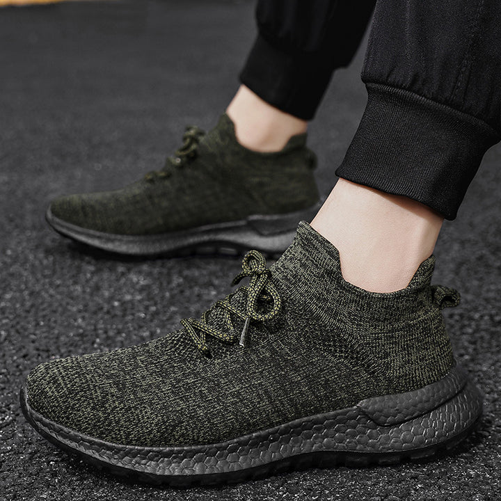 Unisex nahtloser Strick‑Sock‑Sneaker mit gepolsterter Hohlkammer‑Zwischensohle und griffiger Wabensohle – Norré