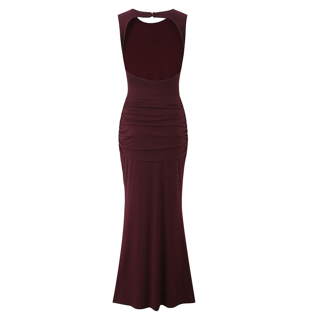 Damen Maxikleid mit raffinierten Drapierungen und elegantem Rückenausschnitt Echo Archiv