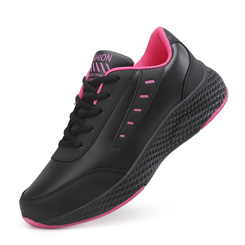 Damen nan elegante Plateau-Sneaker aus Kunstleder mit wabenstrukturierter Dämpfungssohle und ergonomischem Komfortfußbett Echo Archiv