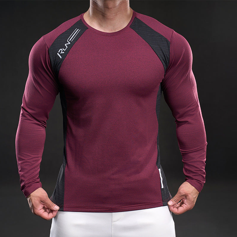 Herren Sportliches Langarmshirt mit atmungsaktivem Mesh-Einsatz Echoarchiv