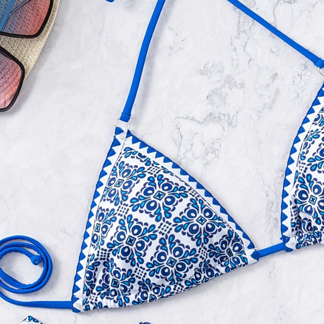 Damen Triangel-Bikini mit verspieltem Knoten-Design Echo Archiv