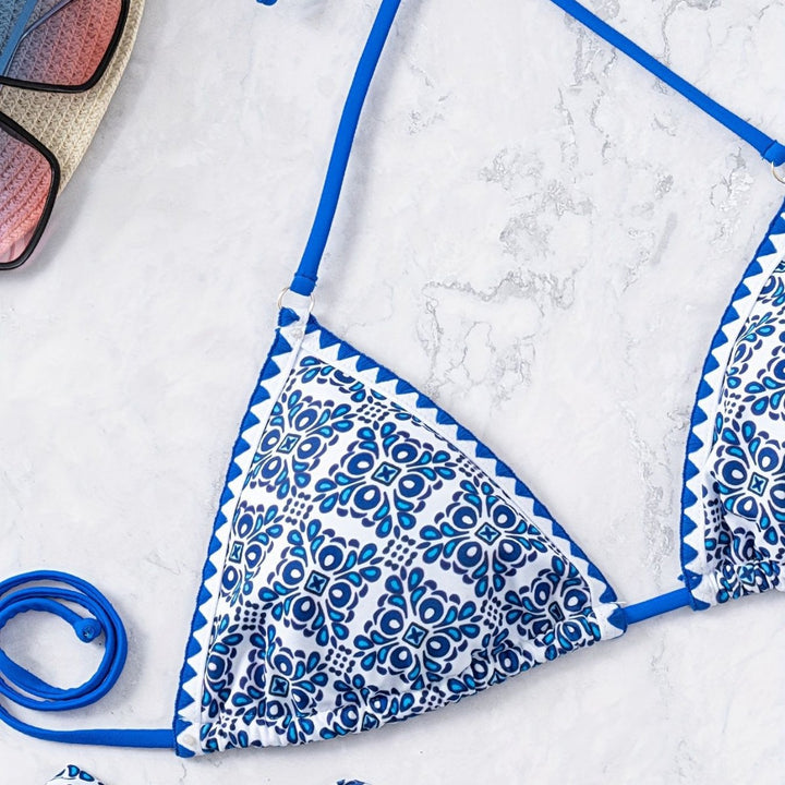 Damen Triangel-Bikini mit verspieltem Knoten-Design Echo Archiv