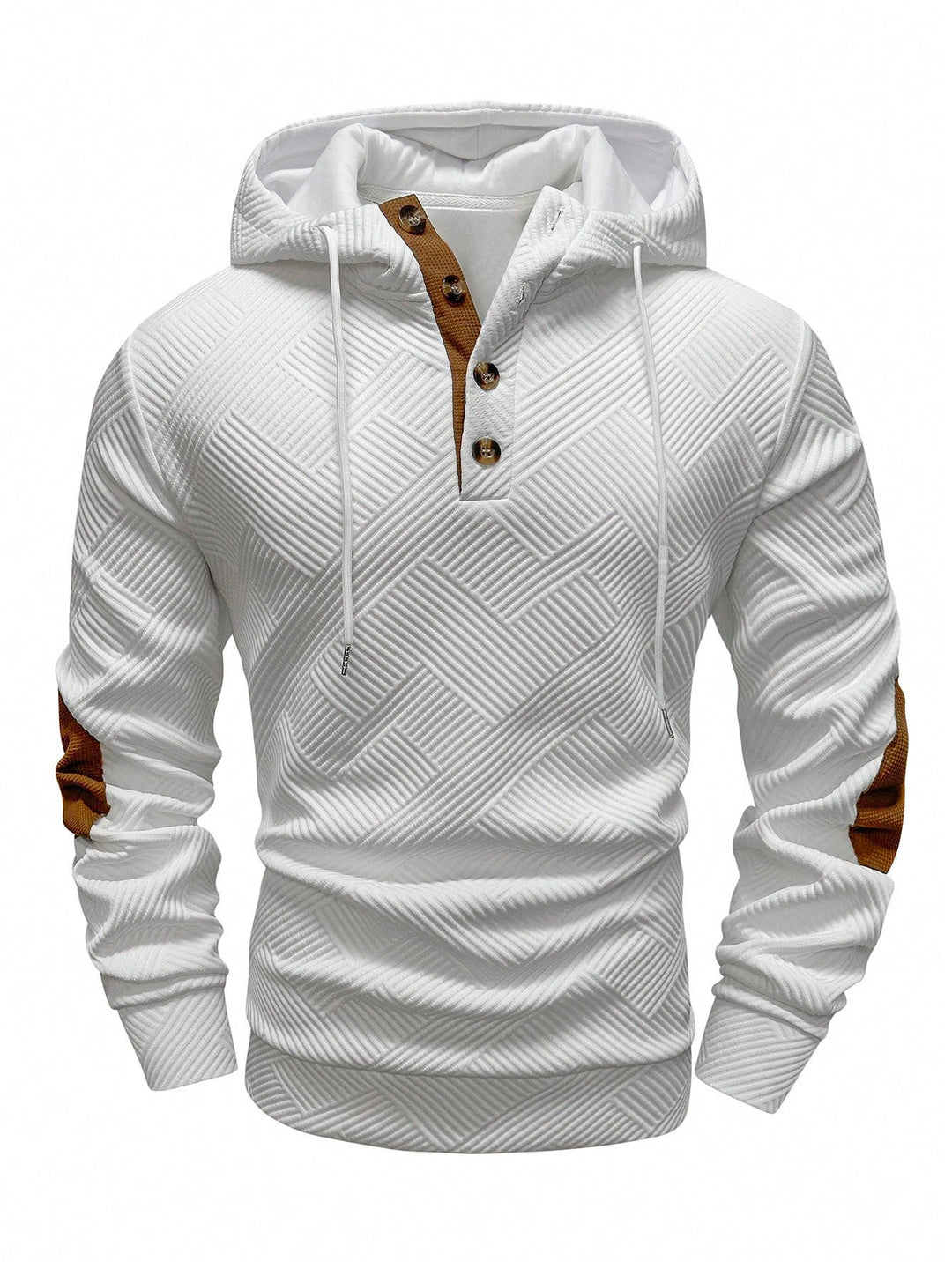 Herren Sportlicher Kapuzenpullover mit einzigartigem Strukturdesign und modischen Akzenten Echoarchiv