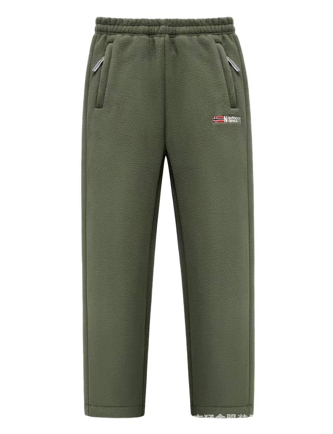 Damen Bequeme Thermo-Fleece-Jogginghose mit Gummibund und Reißverschlusstaschen Echo Archiv