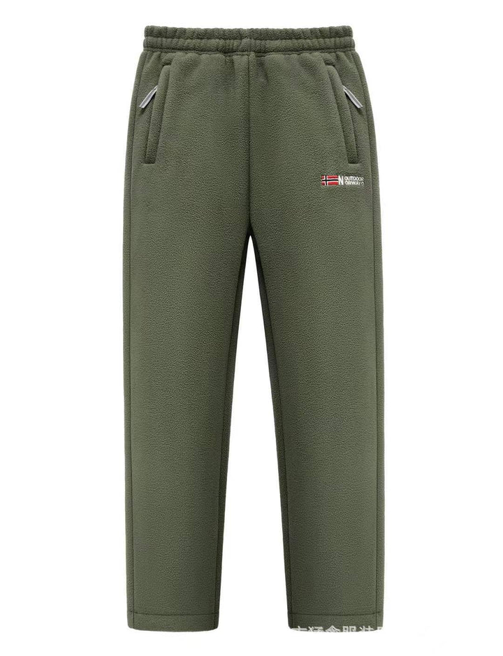 Damen Bequeme Thermo-Fleece-Jogginghose mit Gummibund und Reißverschlusstaschen Echo Archiv