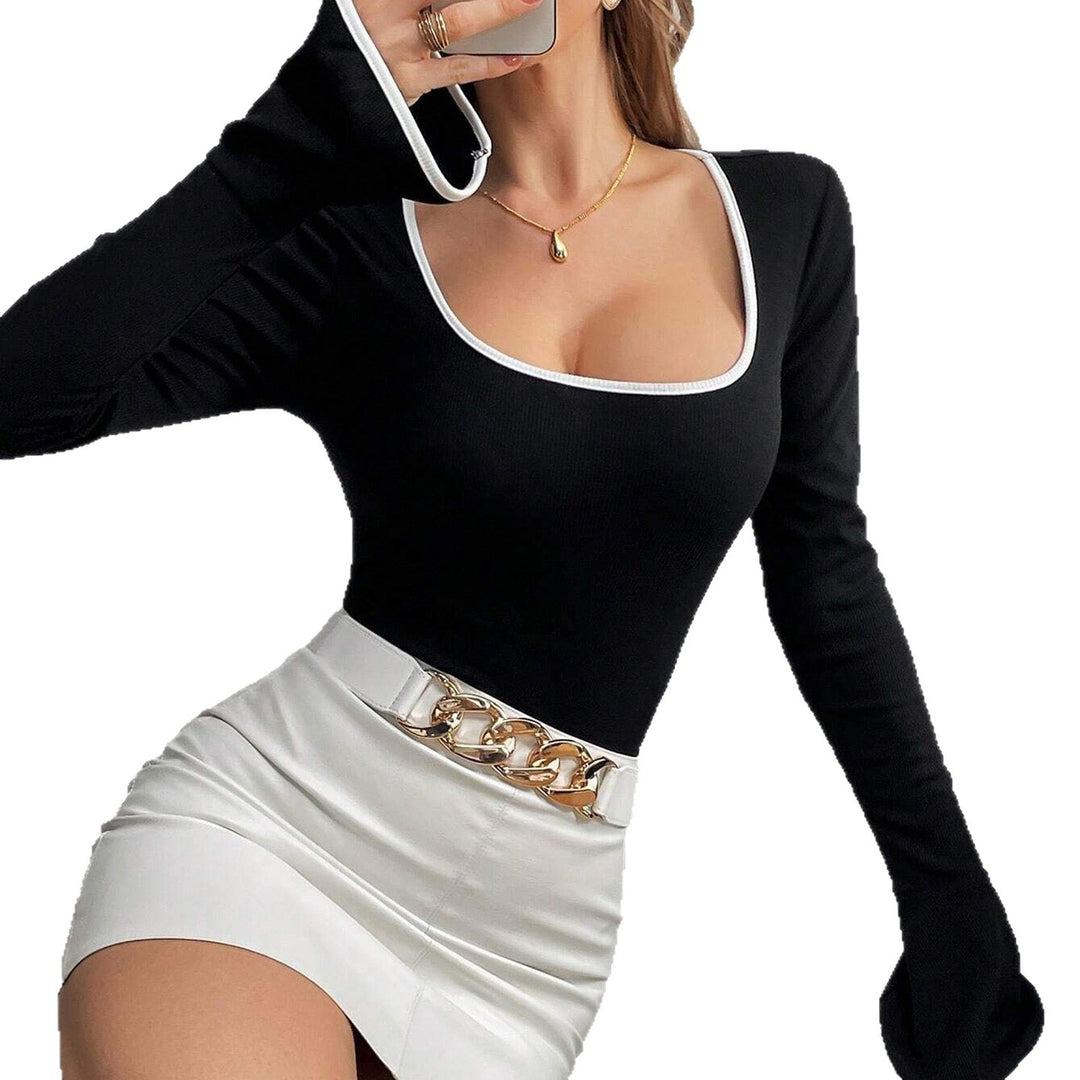 Damen Body mit langen Ärmeln und elegantem Rüschenabschluss Echo Archiv