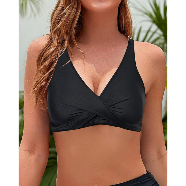 Damen Sportliches Bikinioberteil mit Wickeldesign Echo Archiv