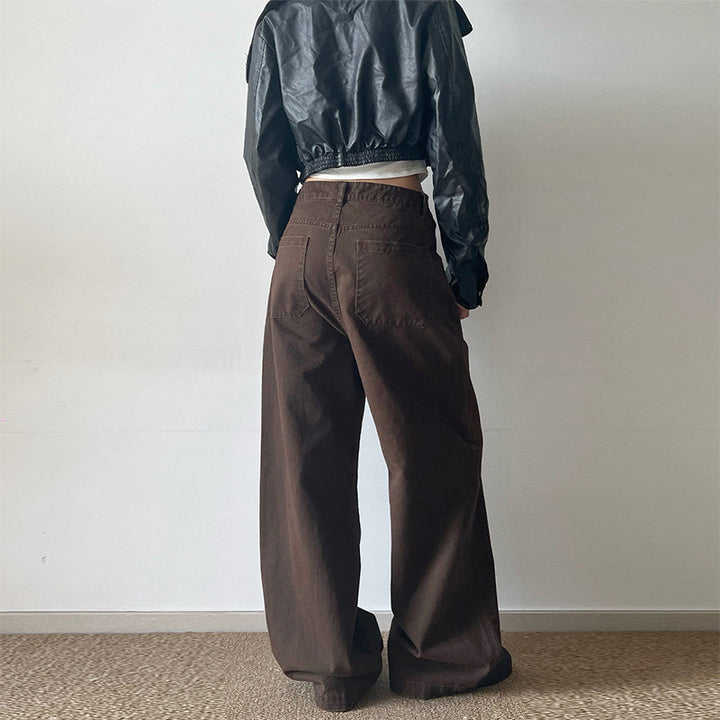 Damen Extraweite Baggy-Hose mit Nietverzierung und Utility-Details Echo Archiv