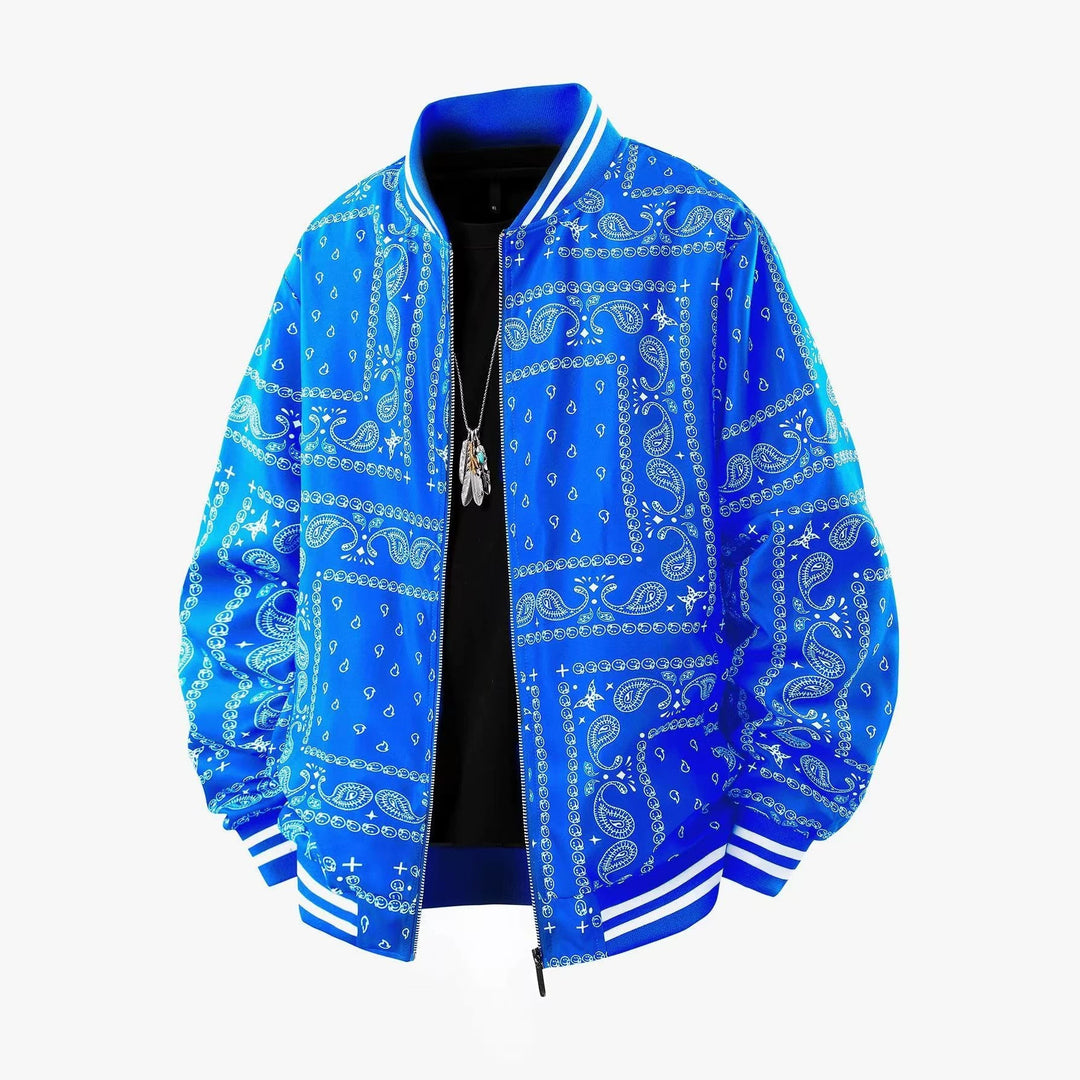 Herren Coole Bomberjacke mit Paisleymuster Echo Archiv