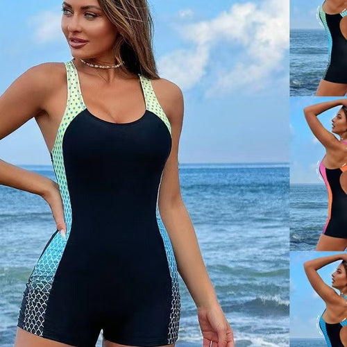 Damen Sportlicher Einteiler Badeanzug Echo Archiv 1782103762