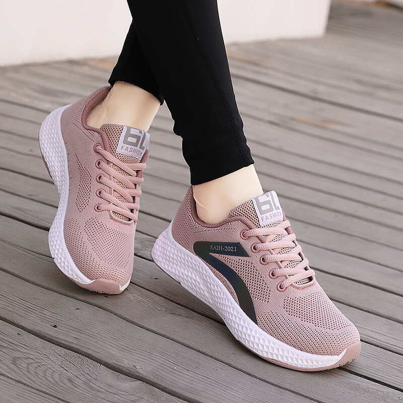 Damen nan nahtloser Strick-Sneaker mit elastischem Einstieg, Waben-Zwischensohle und anatomischem Komfortfußbett Echo Archiv