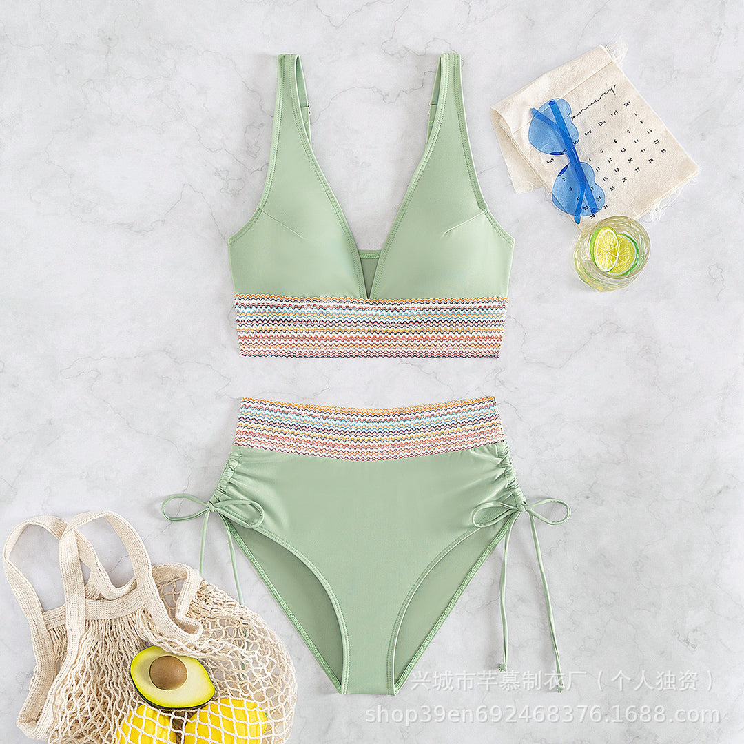 Damen Hochgeschnittener Sportbikini Echo Archiv