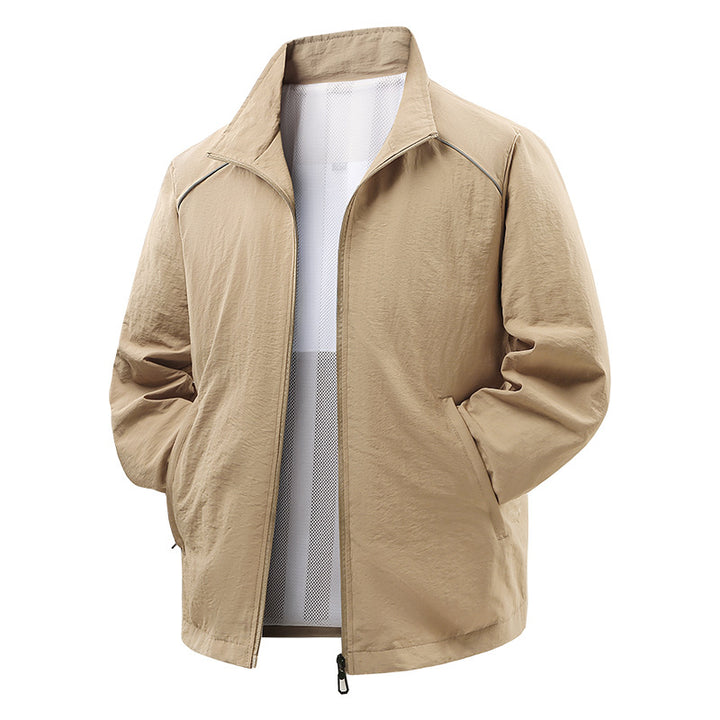 Herren Leichte Wind- und Regenjacke mit Mesh-Innenfutter und reflektierenden Schulterpaspeln Echo Archiv