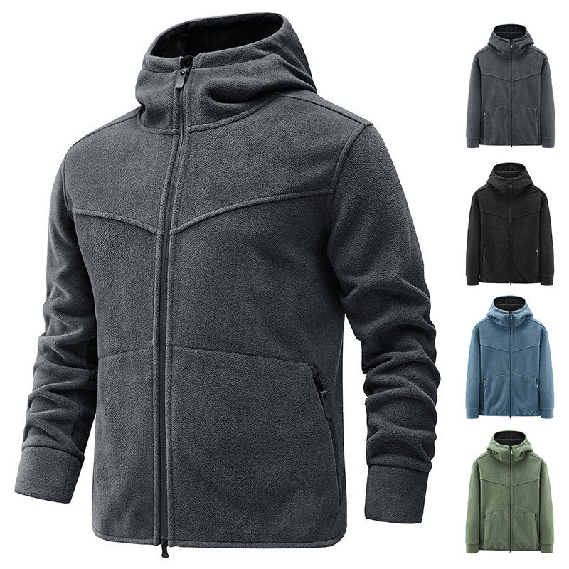 Herren Fleecejacke mit kuscheligem Innenfutter und praktischen Taschen Echoarchiv