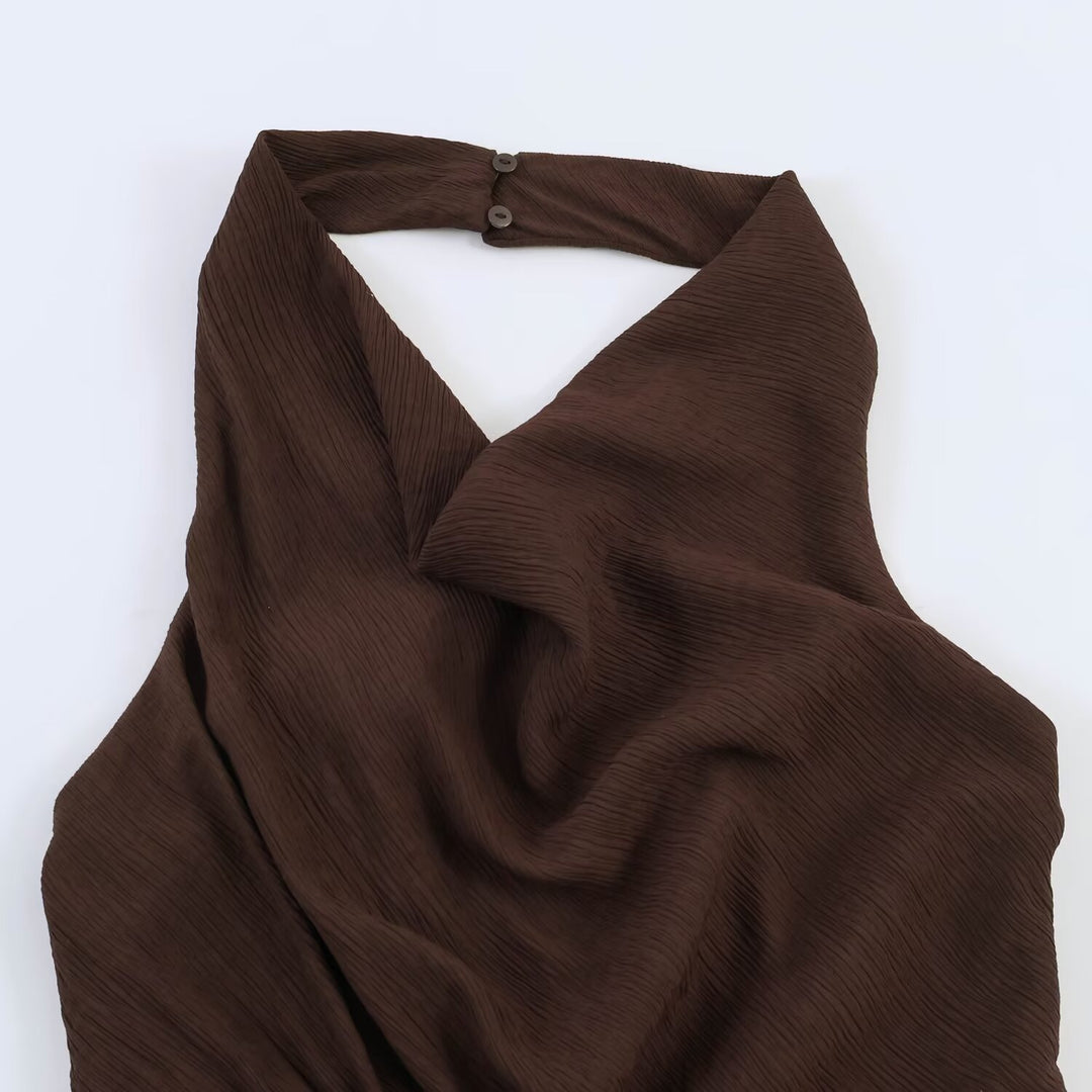 Damen asymmetrisches Kleid mit eleganter Drapierung Echo Archiv
